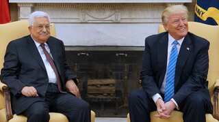 In first meeting with Mahmoud Abbas, Trump vows to broker Israeli-Palestinian peace