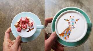 A cup of coffee too 'beautiful' to drink