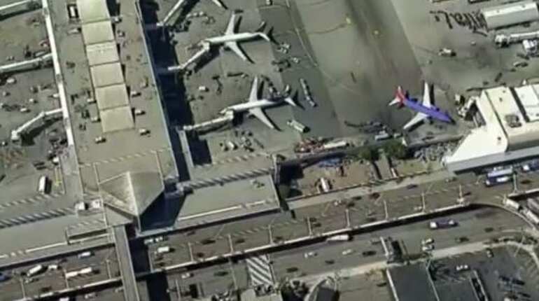 8 injured as passenger jet collides with truck at Los Angeles airport