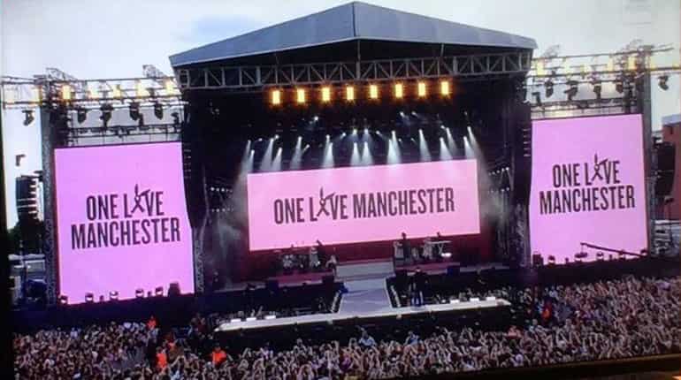 Ariana Grande leads star-studded Manchester concert to commemorate attack victims