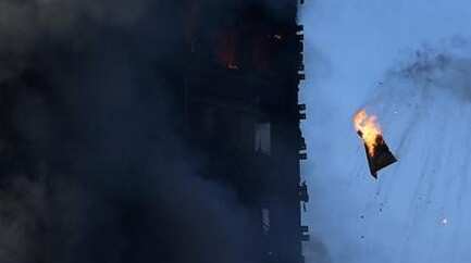 27-storey tower on fire in London