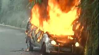 Darjeeling violence: Protesters torch Zee News car, attack police after raids on GJM office