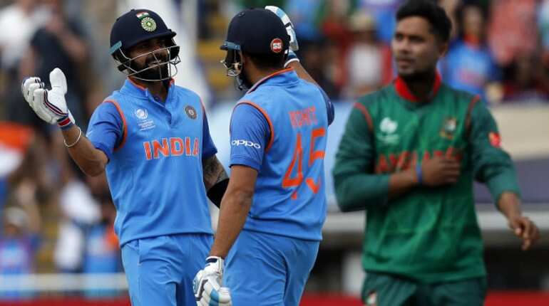 Rohit-Virat take India to victory against Bangladesh