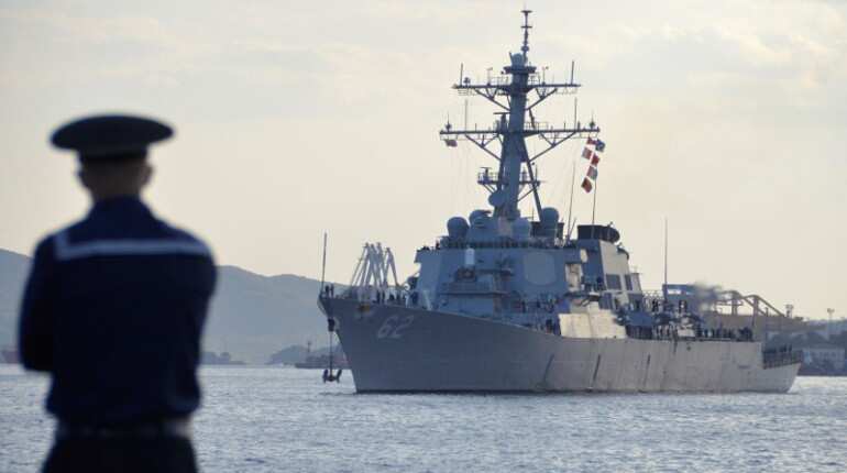 Seven missing after US Navy destroyer crashes into merchant vessel off Japan coast