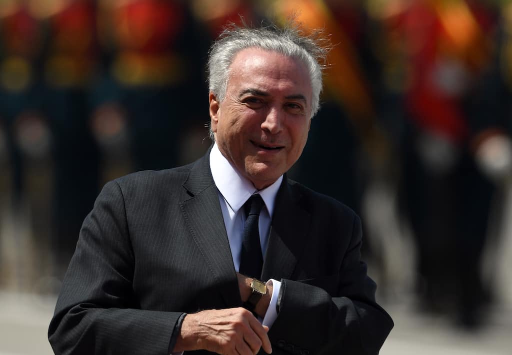 Brazil president Michel Temer accepted bribes, say police