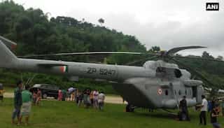 Watch: Indian minister Rijiju's chopper makes emergency landing in Arunachal