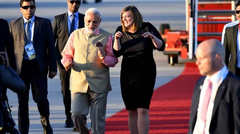 PM Modi gets Red Carpet welcome in Germany
