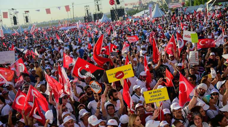Turkish opposition ends 25-day 'Gandhi March' with rally
