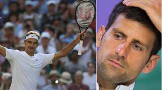 Wimbledon: Federer cruises, Djokovic defaults
