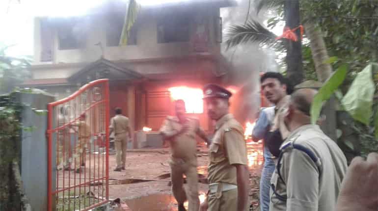 BJP's Kerala office vandalised allegedly by CPM activists BJP's Kerala office vandalised allegedly by CPM activists