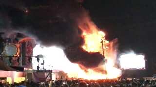 Barcelona: 22,000 evacuated from Tomorrowland music festival after stage catches fire
