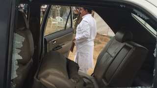 Rahul Gandhi escapes unhurt after car pelted with stones in Gujarat