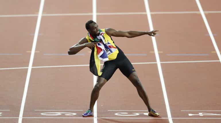 Usain Bolt goes viral with 'social distancing' Olympic photo