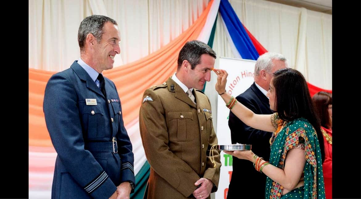 Raksha Bandhan by Armed forces in the UK
