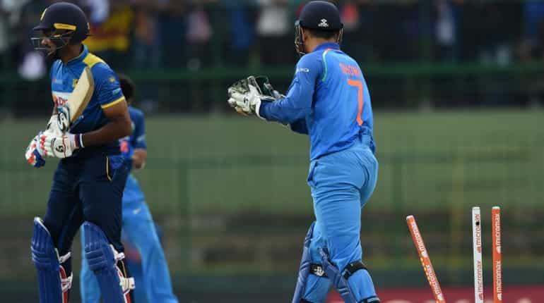 2nd ODI: Dhoni dismisses Gunathilaka