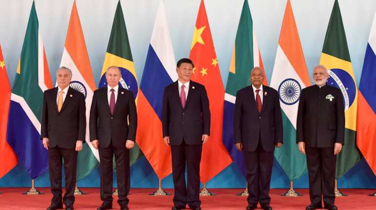 Leaders at BRICS