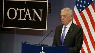 US defense secretary Mattis and NATO chief Stoltenberg in Kabul