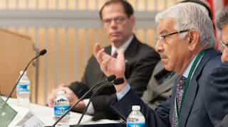 Imran Khan believes that Asif's comments undermine Pakistan's security