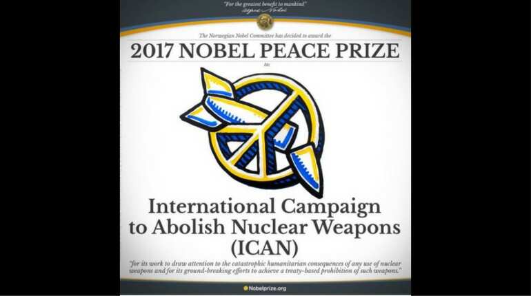 Nobel Peace Prize awarded to International Campaign to Abolish Nuclear Weapons