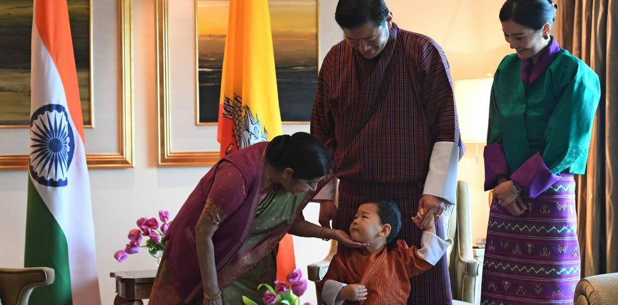 Little prince meets the India Foreign Minister