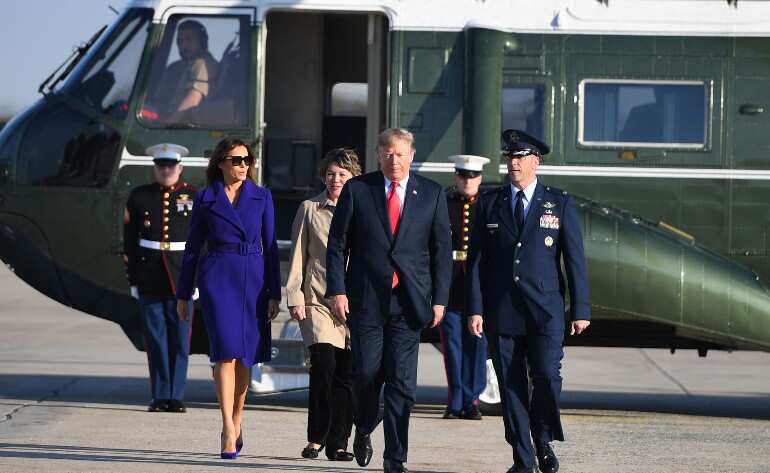 Trump makes Pearl Harbour stop en route to Asia