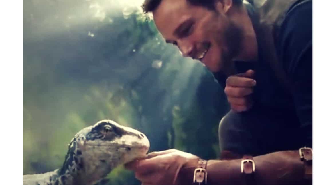 Watch: Chris Pratt pet raptor in new teaser for 'Jurassic World: Fallen Kingdom' Watch: Chris Pratt pet raptor in new teaser for 'Jurassic World: Fallen Kingdom'