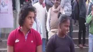 At annual Varanasi wrestling competition, women participate for first time
