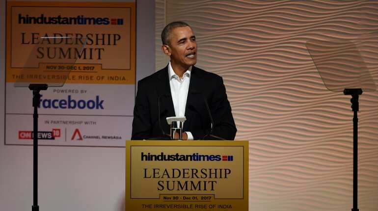 Obama digs at Trump over climate change