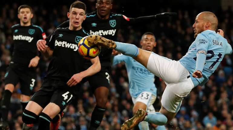 EPL: Late Silva goal extends City's winning run to 13 games