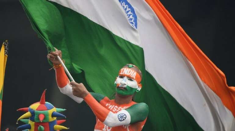 Cheering for Team India