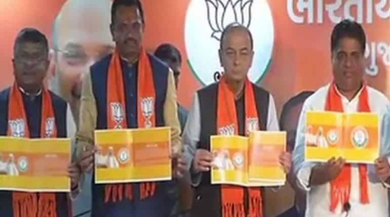 BJP releases 'Sankalp Patra', the official manifesto for Gujarat Assembly Elections 2017 BJP releases 'Sankalp Patra', the official manifesto for Gujarat Assembly Elections 2017