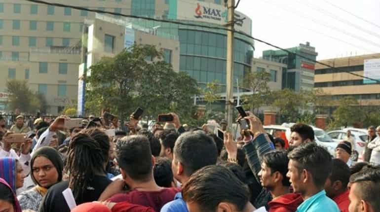 At closed Max hospital, man asks: If child dies, will Delhi government take responsibility? At closed Max hospital, man asks: If child dies, will Delhi government take responsibility?