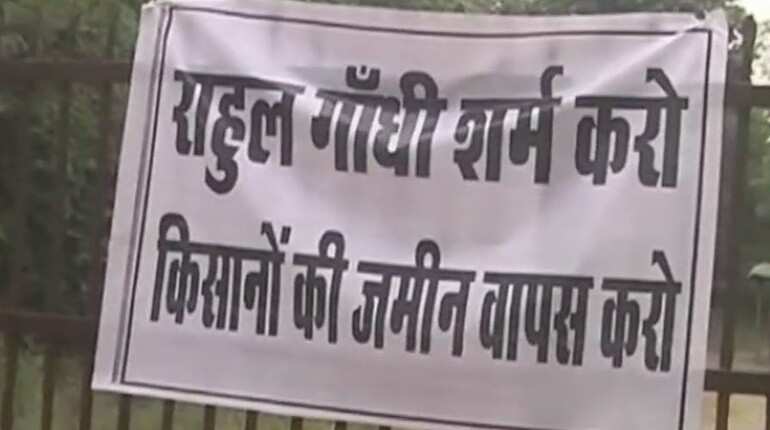 Shame on you Rahul, say farmers in Amethi