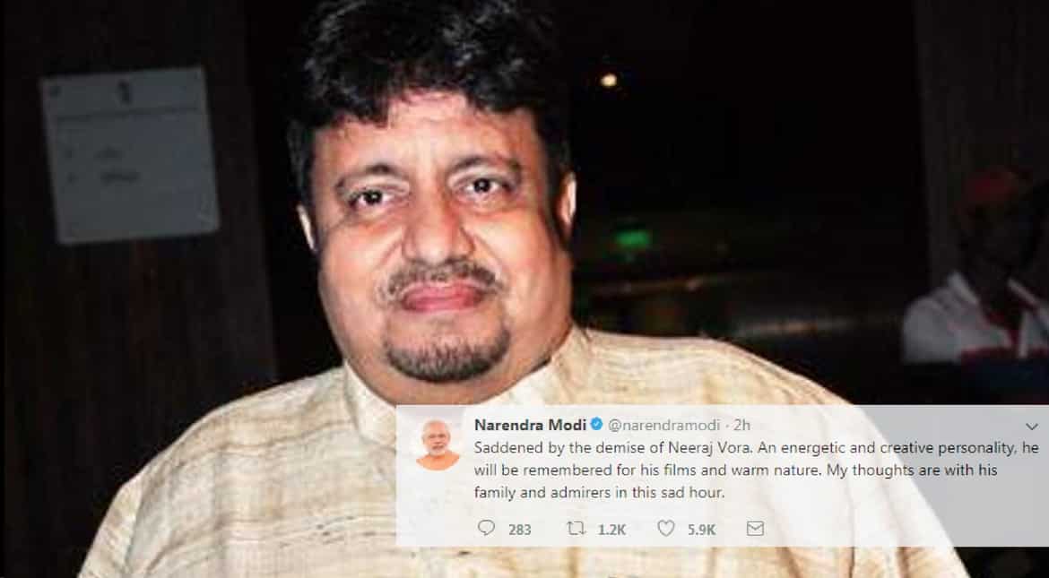 PM Modi, Congress remember Neeraj Vora, Bollywood mourns loss of filmmaker-actor PM Modi, Congress remember Neeraj Vora, Bollywood mourns loss of filmmaker-actor