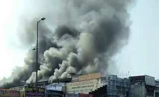Over 100 shops gutted in Bhopal shopping complex fire