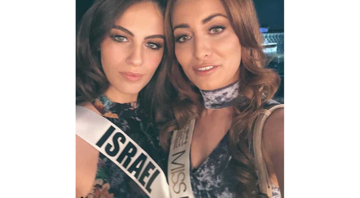 Miss Iraq confirms family fled Iraq amid death threats, post selfie with Miss Israel Miss Iraq confirms family fled Iraq amid death threats, post selfie with Miss Israel