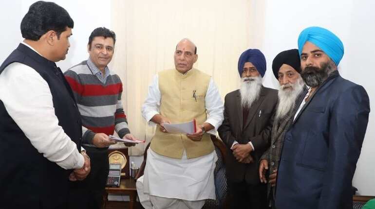 Displaced people from PoK meet Rajnath Singh, request for PoK liberation