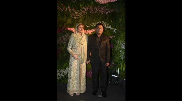 A R Rahman attends the reception
