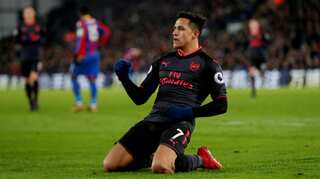 Alexis Sanchez gives record-equalling Wenger victory
