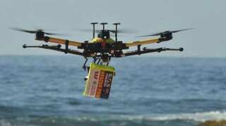 In world first, drone rescues 2 swimmers off Australian beach