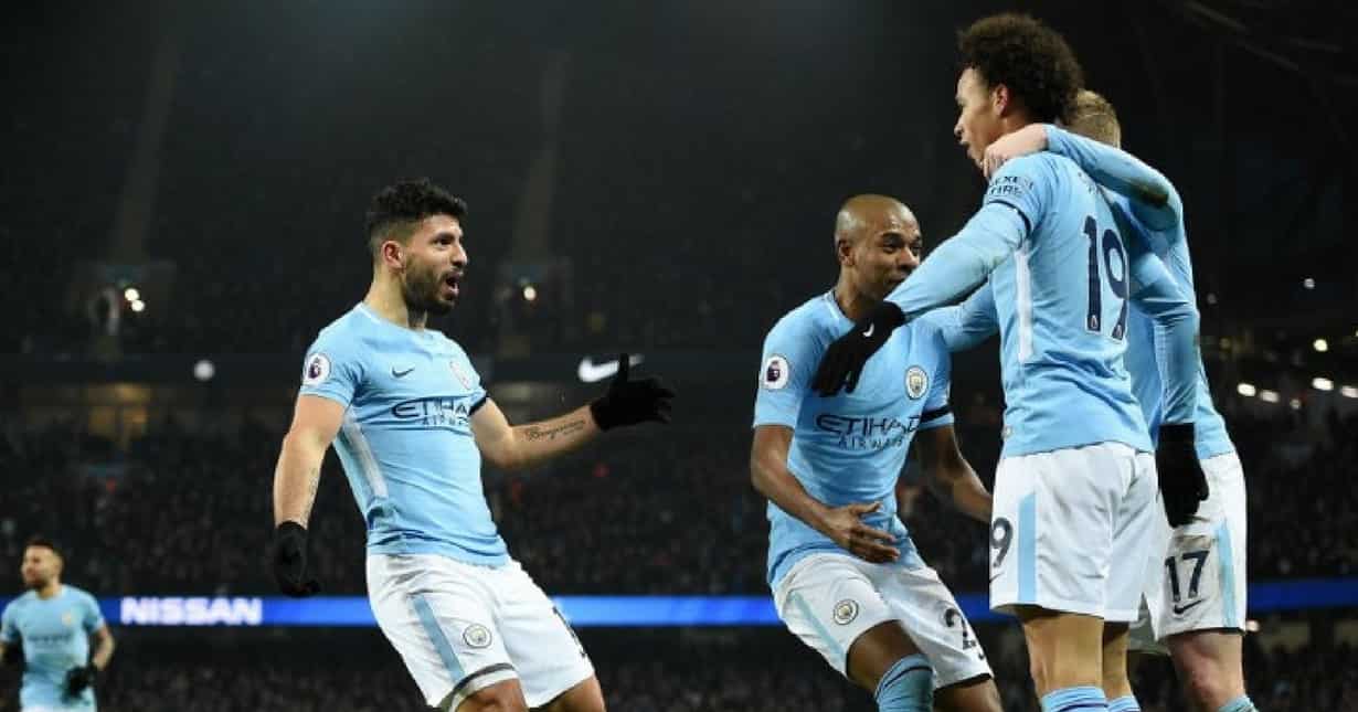 EPL: Aguero hat-trick reboots Man City's title charge