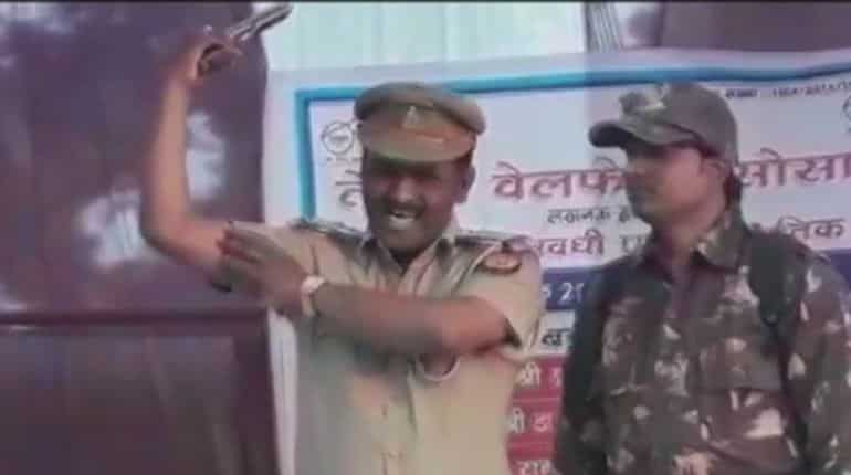 Lucknow man caught dancing on stage with revolver wasn't a cop, news agency clarifies Lucknow man caught dancing on stage with revolver wasn't a cop, news agency clarifies