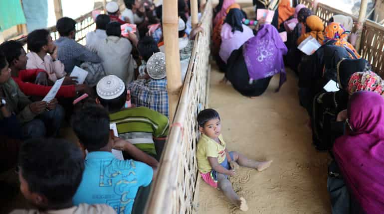 Rohingya Muslim refugee worries about food for breaking fast during Ramzan