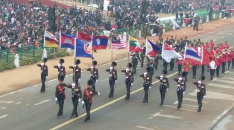 Slight drizzle during the rehearsal