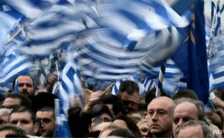 Millions of Greeks rally over Macedonia name row Millions of Greeks rally over Macedonia name row