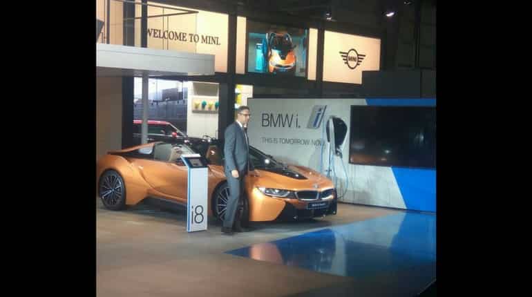Electric car at a really fast pace