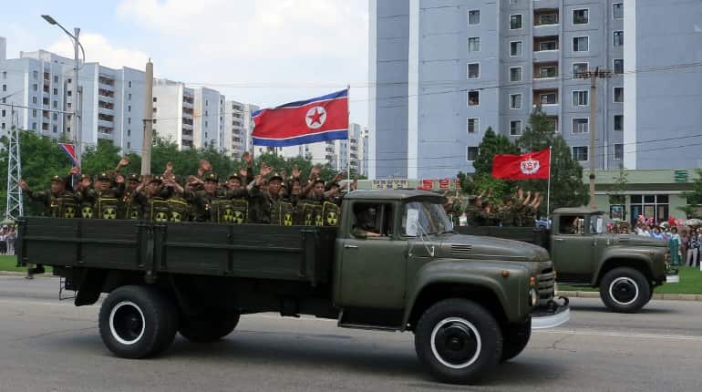 North Korea holds military parade on eve of Olympics North Korea holds military parade on eve of Olympics