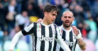 Dybala double sends Juventus top of Serie A