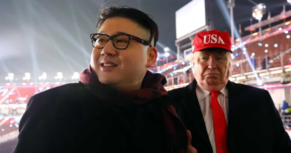 'Trump' and 'Kim' appeared at opening ceremony of Winter Olympics 'Trump' and 'Kim' appeared at opening ceremony of Winter Olympics