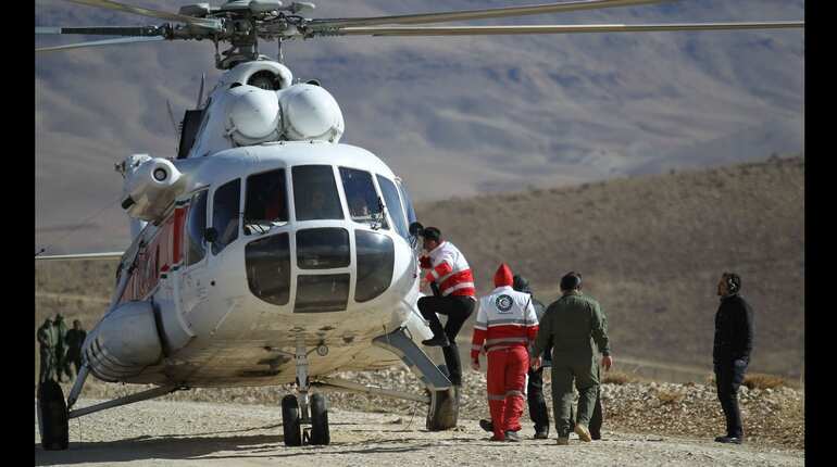 Iran finds wreckage of crashed plane on top of mountain